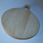 Round "Skillet" Cutting Board, 1" thick in maple