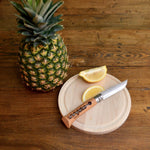 Bar cutting board, 8" round in maple