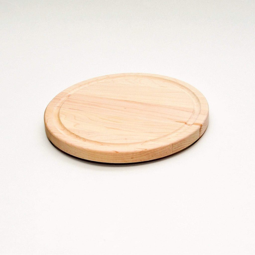 Bar cutting board, 8" round in maple