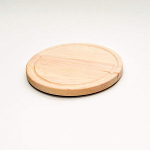 Bar cutting board, 8" round in maple